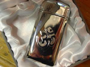 OHM Sign Engraved High Polished Gas Lighter New