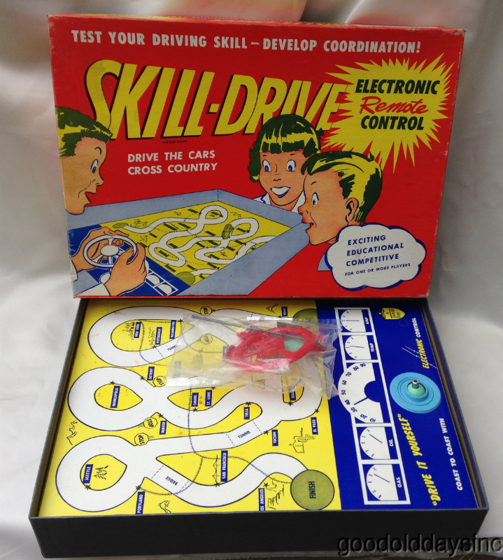 Vintage 1950s 60s Tarco Toy Skill Drive remote control Driving Game eBay