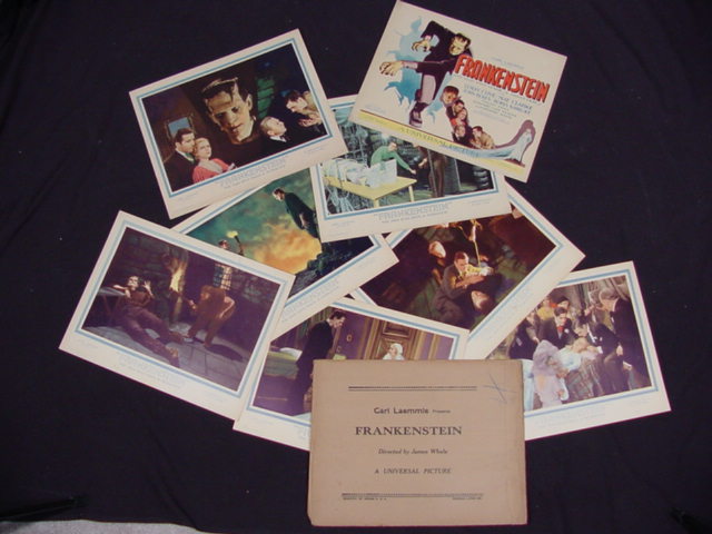 FRANKENSTEIN 31 MINT Lobby Set KARLOFF UNIVERSAL HORROR