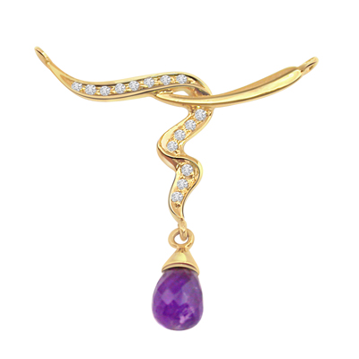 FINE DIAMOND NECKLACE in 18K GOLD+ FREE PEARL NECKLACE 
