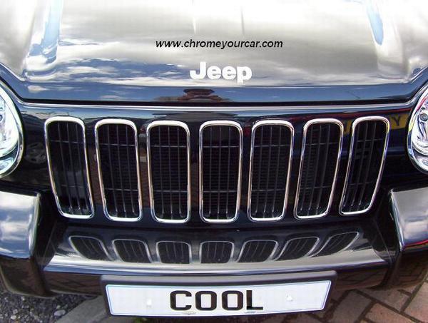 Chrome grill inserts jeep