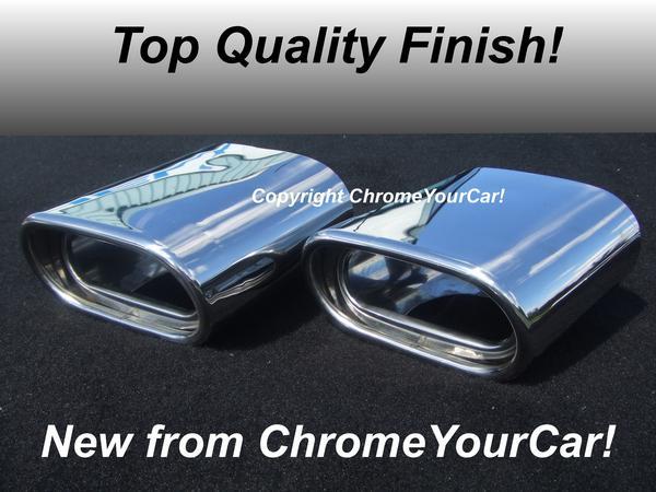 Bmw chrome tailpipe covers #3