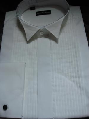 100% Cotton 18  Wing Collar Evening Dress Shirts Dinner
