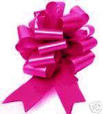 30 x 30mm MAGENTA PULL BOWS & 91m RIBBON WEDDING CAR