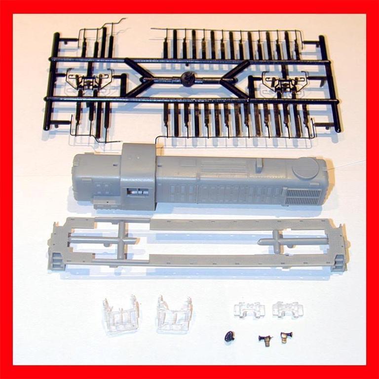 RS3 CHINA COMPLETE UNDECORATED Body Shell Assembly ATLAS RS3 N Scale