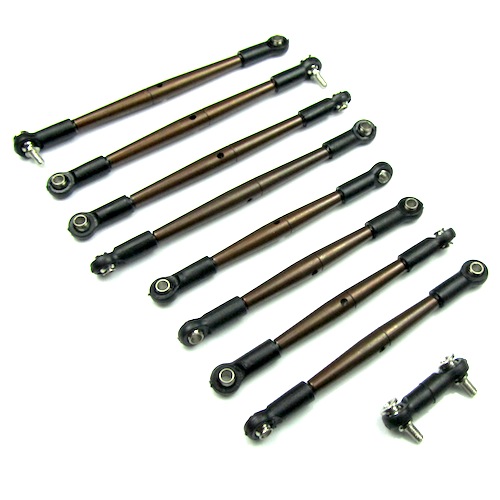 Traxxas Mini 1/16 Revo Spring Steel Adjustable Turnbuckle Tie Rod Set ERV160/ST