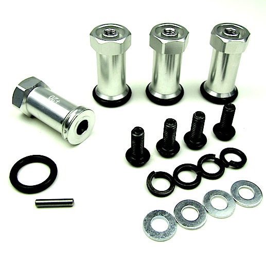 Traxxas Rustler 2WD Stampede Slash 20mm Wheel Extension Widener RUS10/20mm Silv eBay