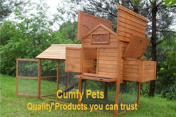 Details about GIANT 8FT CHICKEN HOUSE COOP RABBIT HUTCH - RUN 054L