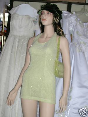 Basix Clothing Store on Encinitas   Bieff Basix Beaded Green Silk Dress  Sz 2p  Hat  Purse