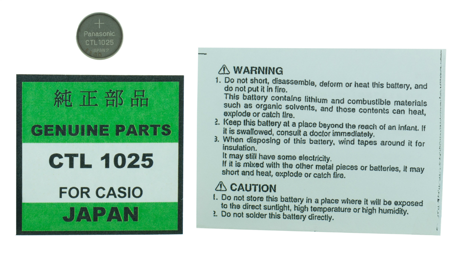 PANASONIC CTL 1025 CTL1025 WATCH BATTERY CASIO G-SHOCK | eBay