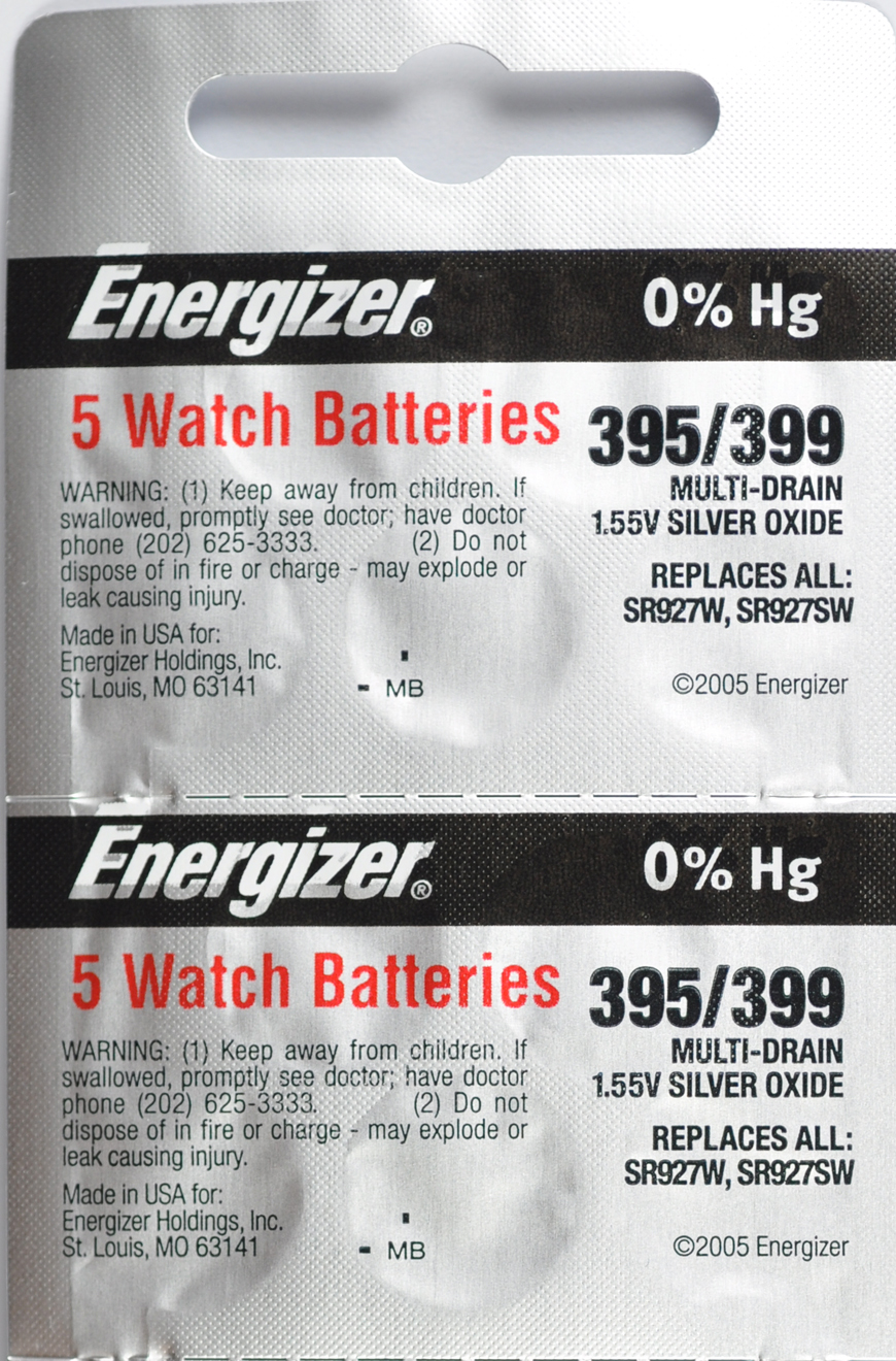 10 pc 395 / 399 Energizer Watch Batteries SR927SW SR927 0 HG eBay