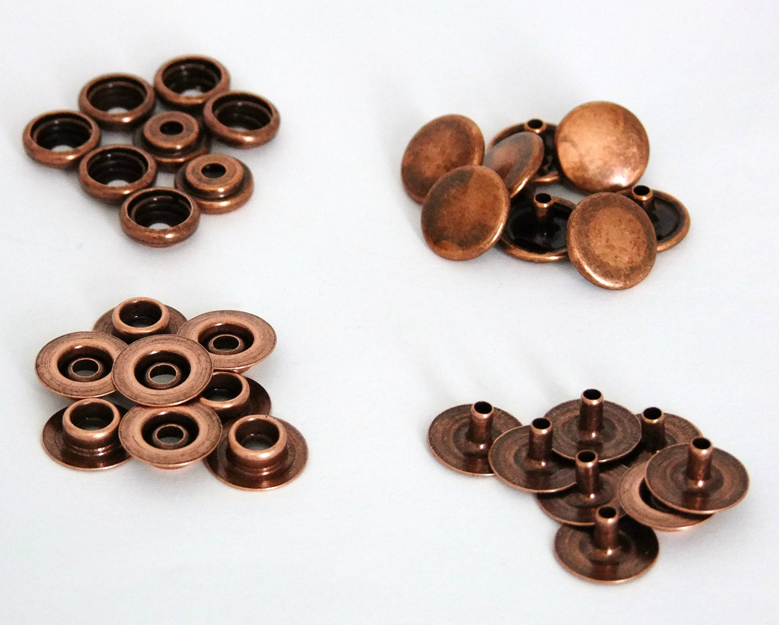 1/2 Inch Diameter Antique Copper Plated Snaps Package of 8 Sets eBay