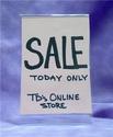 LOT OF 6  CLEAR ACRYLIC SIGN HOLDERS 3.5"W x 5.5"H