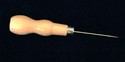BEADING AWL WITH COMFORTABLE WOOD HANDLE