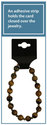 NECKLACE/BRACELET HANGING CARD  BLACK (Pkg of 100)