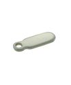 STERLING SILVER CHAIN TAG OVAL 7.7x2.5mm PKG OF 4 