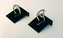 LOT OF 25 RING STANDS BLACK