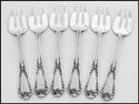 PUIFORCAT French All Sterling Silver Oyster Forks 