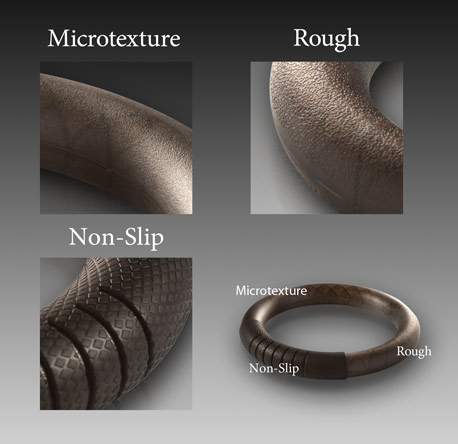 multi-textured fitness rings