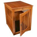 Dynamic Accents Oak End Table Pet Crate Large