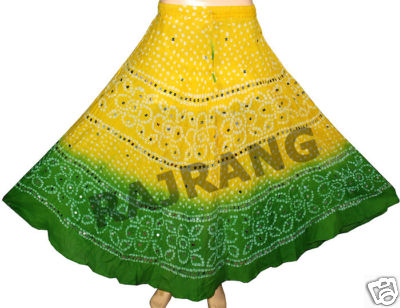 Boho Fashion Clothes on Rajrang   New Boho Bohemian Tie Dye Gypsy Cotton Skirt Plus Size
