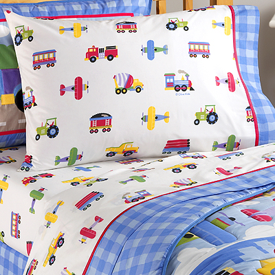 ... Great Bedding New Trains Toddler Kids Boy Queen Bedroom Sheets Set