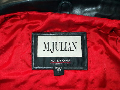 Wilson Leather Motorcycle Jacket on Funnfortune   M Julian Vtg Wilsons Leather Motorcycle Jacket Coat L