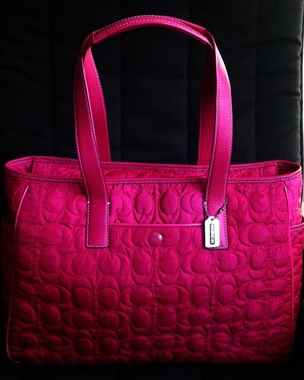 Shopdotbags : COACH QUILTED SIGNATURE MULTIFUNCTION BABY DIAPER BAG