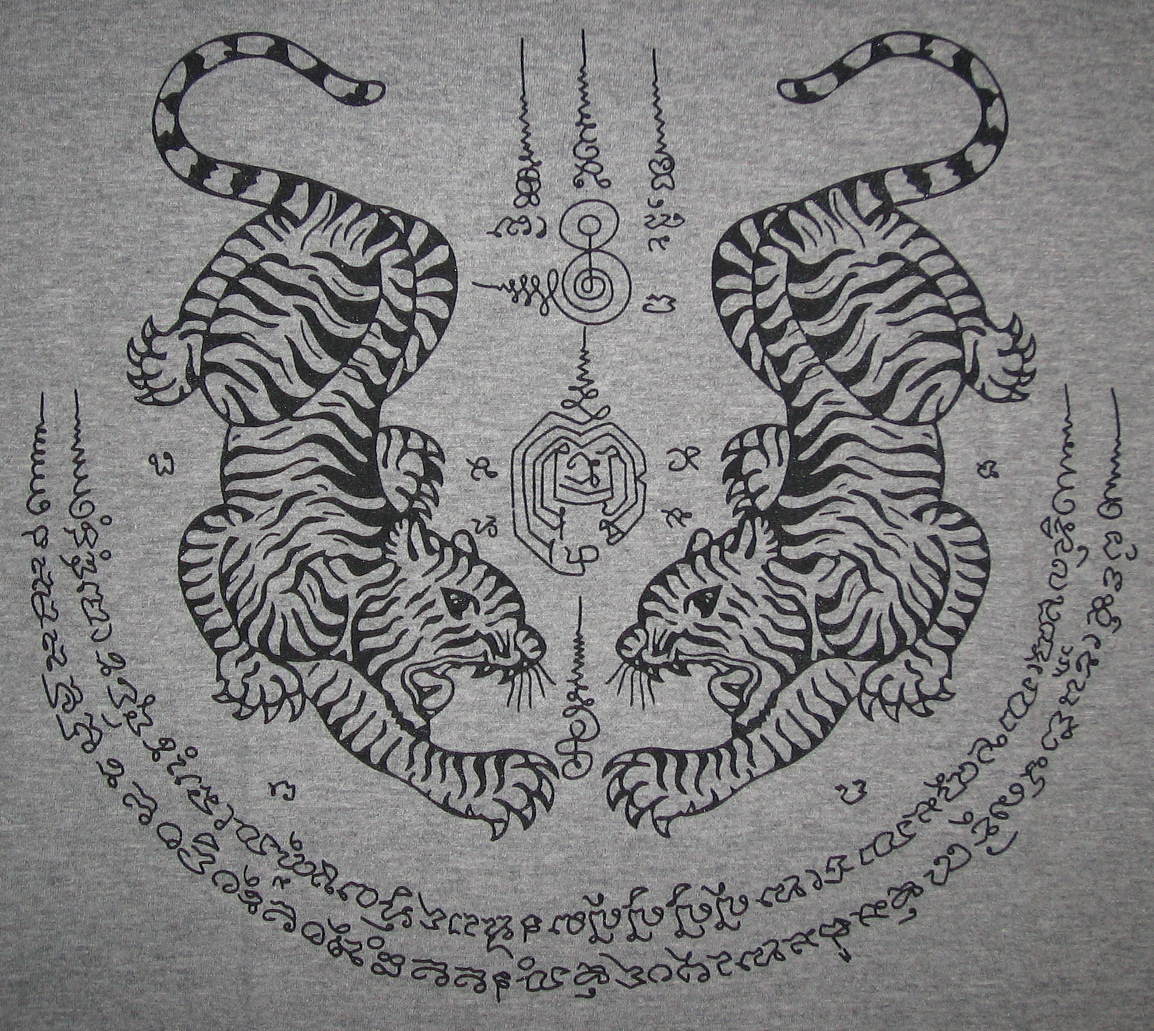 Bangkok Intelligence Consulting Group Sak Yant Pair Of Twin Tiger T 