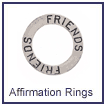 Affirmation ring pendants