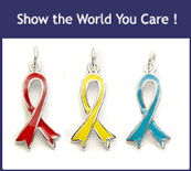 Awareness Ribbons Sterling Silver Charms