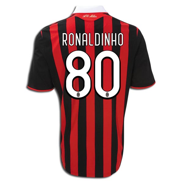 Soccer Jersey - Online Soccer Store : 80 RONALDINHO AC MILAN Rossoneri