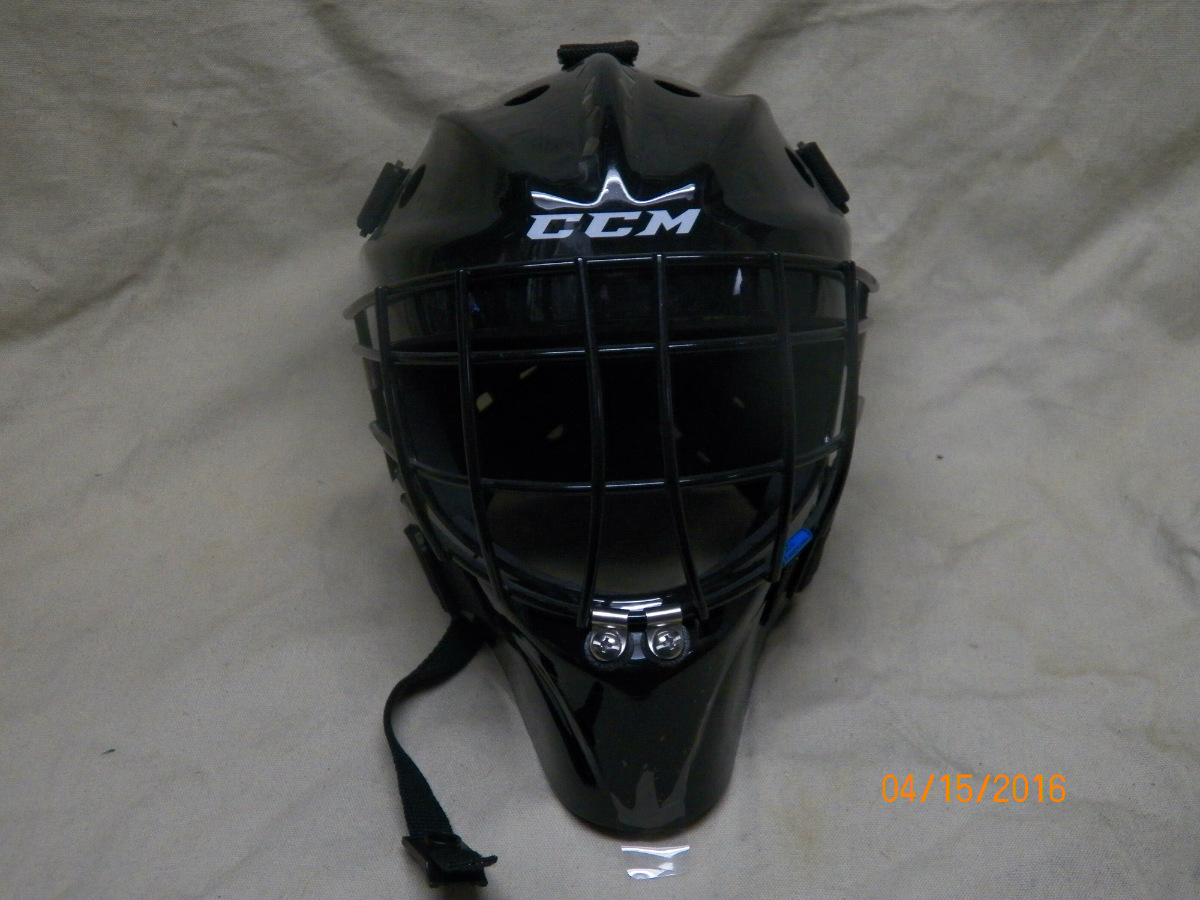 CCM 7000 Youth hockey goalie helmet, The Corporal's Crease