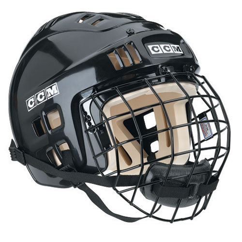 CCM HK Black large Ice hockey helmet, The Corporal's Crease