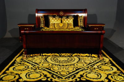 King Size Furniture Sets on Iqdesigner   Bnib  12 5 Sleigh Bed Set King Size Versace Greek Key