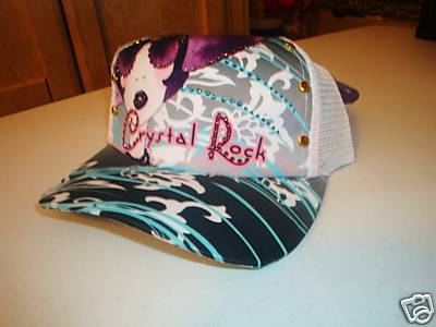Fasionable Ball Caps  Women on Pitasfashion   Crystal Rock Hat By Christian Audigier