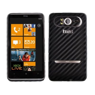Zagg Screen Protector on Hapete126   Black Carbon Invisible Armor Case For Htc Hd7 Windows