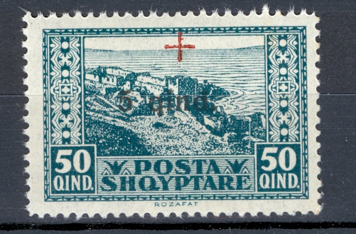 worldwide wholesale postage stamps   albania 1924 red cros mnh sg 160 cv  u00a3 27x120stamps  u00a33240
