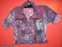 KIds Unisex distructed dyed,stained  Denim Jacket,