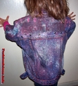 KIds Unisex distructed dyed,stained  Denim Jacket,