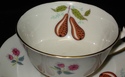 Adderley Pear English Tea Cup and Saucer HPT Brown