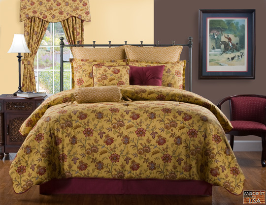4pc red orange wine mustard curry floral print 100 cotton 4pc red orange wine mustard curry floral print 100 cotton