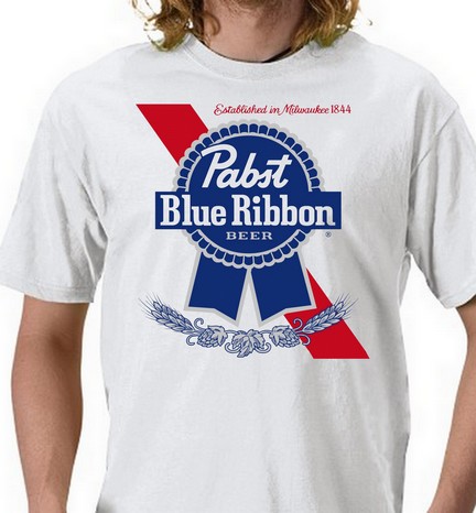 pabst blue ribbon button down shirt