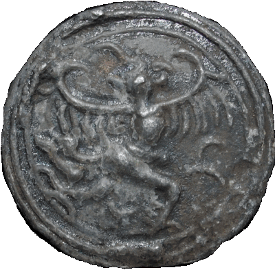 worldcoin2010 : Ancient Funan Garuda Silver Coin 600-1100 B.E.