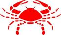 Crab Cancer Sign Decal/Sticker-You Pick Color