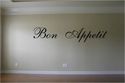 Bon Appetit Wall Decor Decal - You Pick Color!!