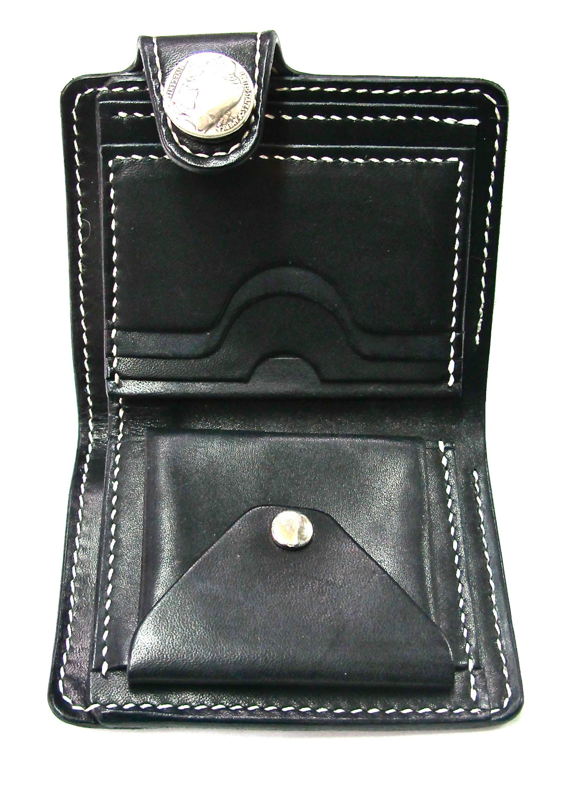 Craft Sha DIY Leathercraft Leather Short Biker Wallet / Billfold Kit, Black | eBay