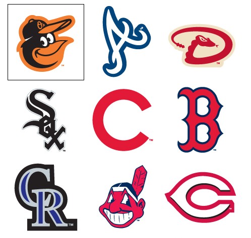 Mlb Decal Stickers Baseball Team Logos Complete Set Of All 30 Teams 