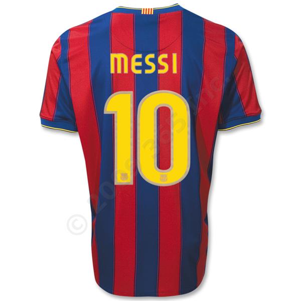 barcelona fc messi jersey. images fc jersey 09 10. new