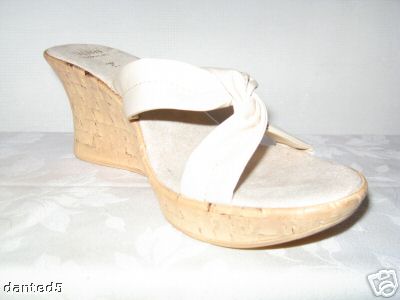 Cork Heel Shoes on And Collectibles   Italian Shoemaker Cork Heel Platform Wedge Size 9m